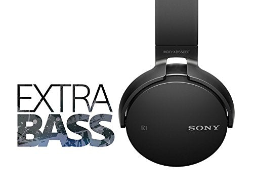 Sony MDRXB650BT/B Extra Bass Bluetooth Headphones, Black