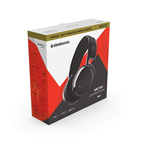 SteelSeries Arctis 7 - Lossless Wireless Gaming Headset with DTS Headphone: X v2.0 Surround - for PC and PlayStation 4 - Black