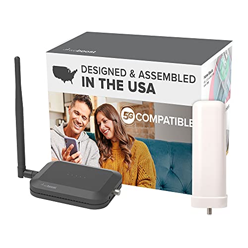weBoost Home Studio Omni - Cell Phone Signal Booster | Boosts 4G LTE & 5G for all U.S. & Canadian Networks - Verizon, AT&T, T-Mobile & more | Made in the U.S. | FCC Approved (model 471166)