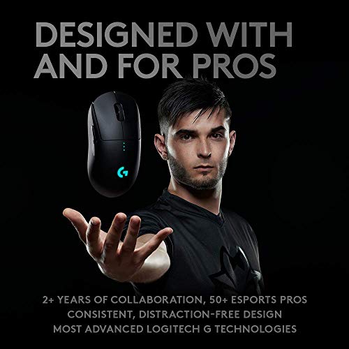 Logitech G935 Wireless DTS:X 7.1 Surround Sound LIGHTSYNC RGB PC Gaming Headset - Black, Blue & G Pro Wireless Gaming Mouse with Esports Grade Performance