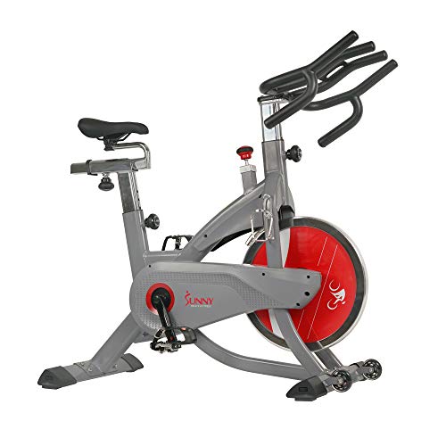 Sunny Health & Fitness AeroPro Indoor Cycling Exercise Bike with 44 LB Flywheel and Magnetic Resistance - SF-B1711, Grey