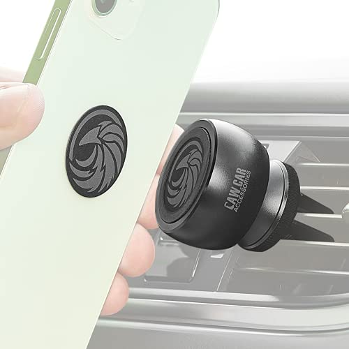 Magnetic Air Vent Phone Mount for Car - for Any Smartphone (iPhone, Android Cell Phone, GPS) | Stylish One-Hand & One-Sec Phone Car Holder, 100 to Safeness & Comfort