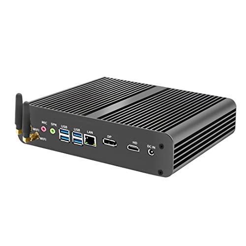 MSECORE Mini PC, Fanless Desktop Computer with i7 8th Processor, 16G DDR4 RAM | 512G SSD, WiFi, 4K, HDMI, DP, Dual Display, Win11 Pro