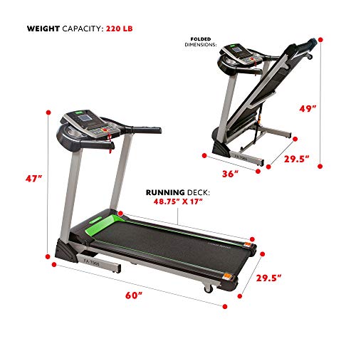 Fitness Avenue Treadmill with Automatic Incline and Bluetooth Speakers by Sunny Health & Fitness