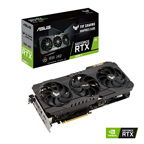 ASUS TUF Gaming NVIDIA GeForce RTX 3080 Ti Graphics Card (PCIe 4.0, 12GB GDDR6X, HDMI 2.1, DisplayPort 1.4a, Dual Ball Fan Bearings, Military-Grade Certification, GPU Tweak II)