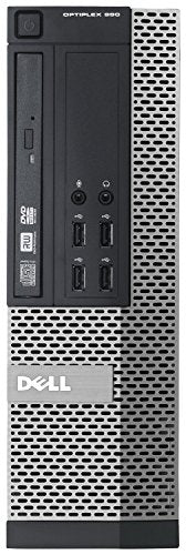 Dell Optiplex 990 SFF Flagship Premium Business Desktop Computer (Intel Quad-Core i5-2400 Up To 3.4GHz, 16GB RAM, 2TB HDD, DVD, WiFi, VGA, DisplayPort, Windows 10 Professional) (Renewed)