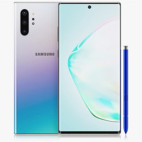 Samsung Galaxy Note 10+ Plus (256GB, 12GB) 6.8" QHD+ AMOLED, Snapdragon 855, 4300mAh Battery, 4G LTE Fully Unlocked (T-Mobile, Verizon, Global) N975U1 (w/Fast Wireless Charger, Aura Glow)