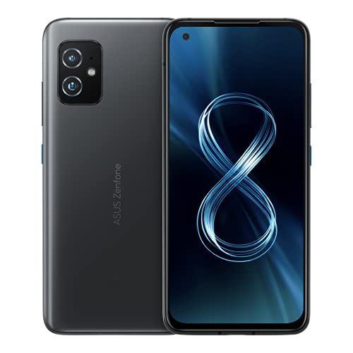 ASUS ZenFone 8-5.92” FHD+ 64MP/12MP Dual Camera with 12MP Front Camera 8GB RAM 128GB Storage 5G LTE Unlocked Dual SIM Cell Phone - ZS590KS-8G128G-BK