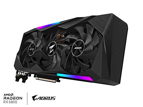 AORUS Radeon RX 6800 Master 16G Graphics Card, MAX-Covered Cooling, 16GB 256-bit GDDR6, GV-R68AORUS M-16GD Video Card