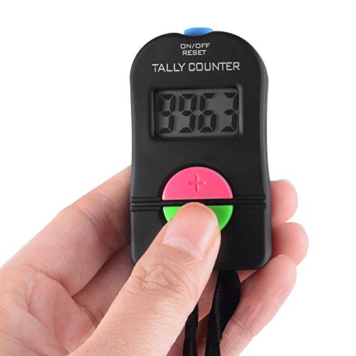 SENLINDALU Pack of 2 Pieces, Digital Hand Tally Counter Small Golf Sports Counter, Electronic Add/Subtract Manual Clicker