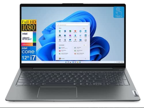Lenovo 2023 Newest IdeaPad 5i Laptop, 15.6" FHD IPS Touchscreen Display, Intel Core i7-1255U, 16GB RAM, 1TB SSD, Fingerprint Reader, Wi-Fi 6 AX, FHD 1080p Camera, Win11 Home, Bundle with JAWFOAL