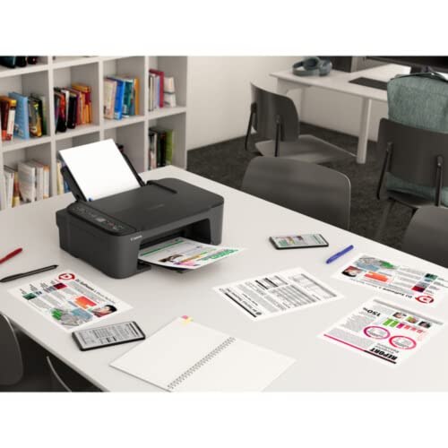 Canon Wireless Inkjet All-in-One Printer with LCD Screen Print Scan and Copy, Built-in WiFi Wireless Printing from Android, Laptop, Tablet, and Smartphone with 6 Ft NeeGo Printer Cable - Black