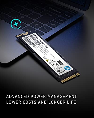 HP FX900 Pro 2TB NVMe Gen 4 Gaming SSD - PCIe 4.0, 16 Gb/s, M.2 2280, 3D TLC NAND Internal Solid State Hard Drive with DRAM Cache Up to 7400 MB/s - 4A3U1AA#ABB