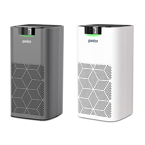 Air Purifiers For Home Large Room, Ganiza 1077ft² 23db Less Noise Air Purifiers for Pets Remove 99.97% Pollen Pet Hair Wildfire Smoke Dust, H13 HEPA Air Purifier, Odor Eliminator, Ozone Free