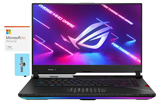 ASUS ROG Strix Scar 15 Gaming & Entertainment Laptop (Intel i9-12900H 14-Core, 64GB DDR5 4800MHz RAM, 2x8TB PCIe SSD RAID 1 (8TB), RTX 3060, Win 11 Pro) with MS 365 Personal , Hub