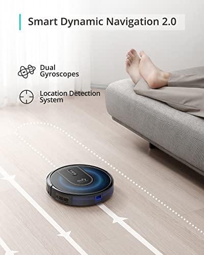 eufy by Anker, RoboVac G30, Robot Vacuum with Smart Dynamic Navigation 2.0, 2000 Pa Strong Suction, Wi-Fi, Compatible with Alexa, Carpets and Hard Floors, Ideal for Pet Owners