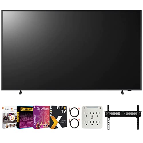 Samsung QN55LS03BAFXZA 55 inch The Frame QLED 4K UHD Quantum HDR Smart TV 2022 Bundle with Premiere Movies Streaming + 37-100 Inch TV Wall Mount + 6-Outlet Surge Adapter + 2X 6FT HDMI 2.0 Cable