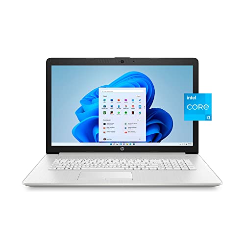 Newest HP 17.3" FHD Business Laptop, 11th Gen Intel i3-1115G4( Beat i5-1035G7), 16GB DDR4 RAM, 512GB SSD, Lightweight, Fast Charge, Bluetooth, WiFi 5,Webcam, W/ HDMI, Windows 11 Home, Silver