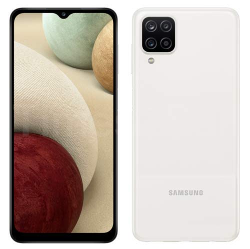 Samsung A12 SM-A125F/DS, 4G LTE, International Version (No US Warranty), 128GB 4GB RAM, White - Unlocked (GSM Only | Not Compatible with Verizon/Sprint)