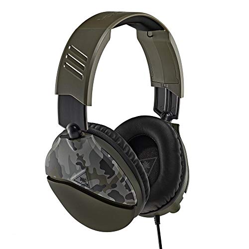 Turtle Beach Recon 70 Multiplatform Gaming Headset for Xbox Series X, Xbox Series S, Xbox One, PS5, PS4, PlayStation, Nintendo Switch, Mobile,& PC with 3.5mm-Flip-to-Mute Mic, 40mm Speakers-Green Camo