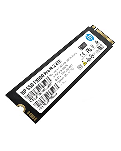 HP FX900 Pro 2TB NVMe Gen 4 Gaming SSD - PCIe 4.0, 16 Gb/s, M.2 2280, 3D TLC NAND Internal Solid State Hard Drive with DRAM Cache Up to 7400 MB/s - 4A3U1AA#ABB