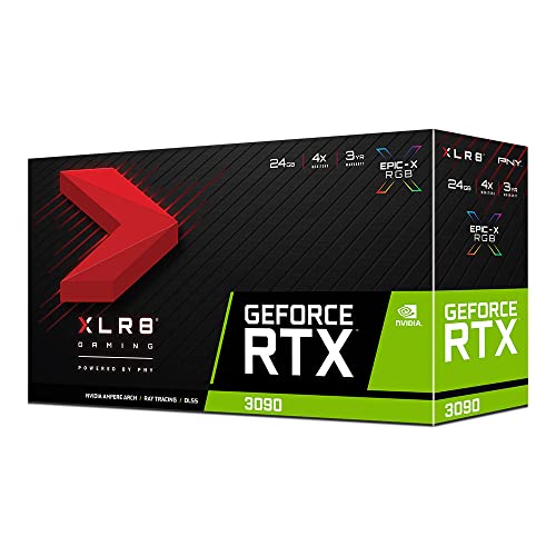 PNY GeForce RTX™ 3090 24GB XLR8 Gaming REVEL EPIC-X RGB™ Triple Fan Graphics Card