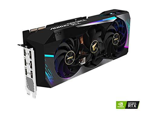 GIGABYTE AORUS GeForce RTX 3090 Xtreme 24G Graphics Card, Max Covered Cooling, 24GB 384-bit GDDR6X, GV-N3090AORUS X-24GD Video Card