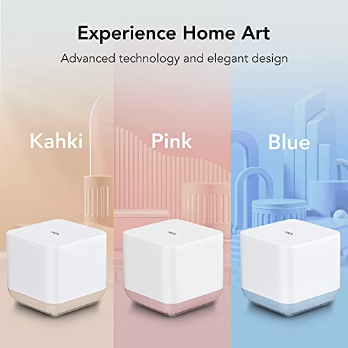 TCL Mesh Wi-Fi System, Gigabit Wifi Mesh Network Cover up to 100 Devices, Replaces WiFi Router and Extender, Whole-Home 4,500 Sq. ft. Coverage, Seamless High-Performance Wireless WiFi Booster (3 Pack)