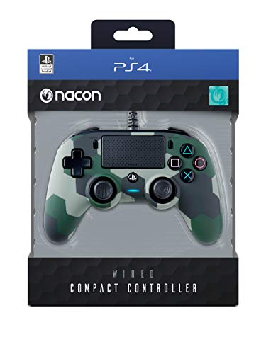 Nacon Compact Camogreen Controller with Cable - Official Sony PlayStation Licensed - PlayStation 4