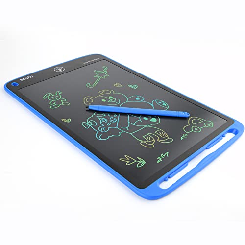 LCD Writing Tablet 10 Inch Colorful Screen Electronic Writing Drawing Pads Doodle Board for Kids Boys Girls Blue