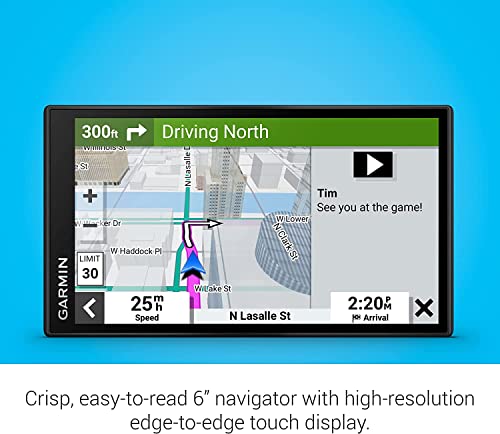 Garmin DriveSmart 66, 6-inch Car GPS Navigator with Bright, Crisp High-Resolution Maps and Garmin Voice Assist Bundle with EZEE PowerPack (4 Items)