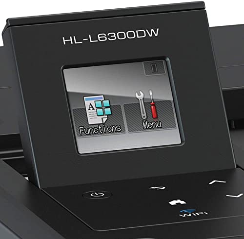 Brother HL-L6300DWB Wireless Single-Function Monochrome Laser Printer, Gray - Print only - 48 ppm, 1200x1200 dpi, 8.5x14, 256MB Memory, Auto Duplex Printing, 520 Sheet, Ethernet, Cbmoun Printer Cable