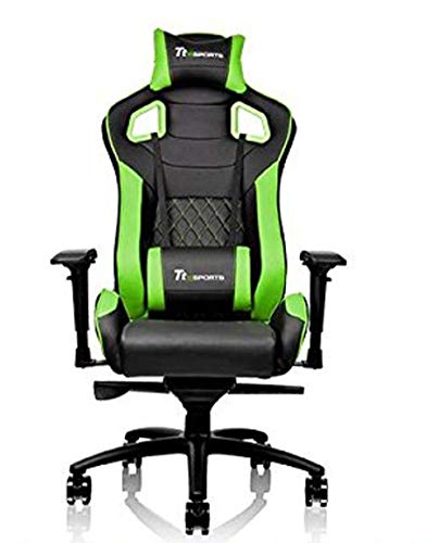 Thermaltake Tt eSPORTS GT Fit F100 Racing Bucket Seat Style Ergonomic Gaming Chair Black/Green