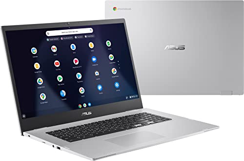 ASUS Chromebook Light Laptop, 17.3" FHD Widescreen Slim-Bezel, Intel Celeron N4500, Type-C, Wi-Fi 6, Intel UHD Graphics, 17 Hours Battery Life, Webcam (4GB DDR4 RAM | 32GB eMMC+128G SD Card)