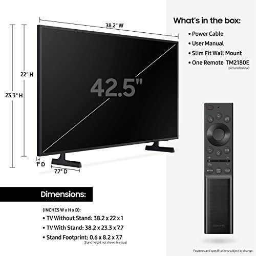 Samsung QN43LS03AA 43" QNLS03A Series UHD LED 4K Smart TV with a Samsung QN43LS03AA 43" QNLS03A Series UHD LED 4K Smart TV (2021)