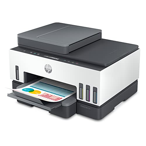 "HP Smart Tank 7301 Wireless All-in-One Cartridge-free Ink Tank Printer, up to 2 years of ink included, mobile print, scan, copy, automatic document feeder (28B70A)"