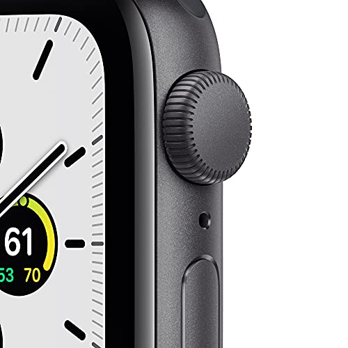 Apple Watch SE [GPS 40mm] Smart Watch w/ Space Grey Aluminium Case with Midnight Sport Band. Fitness & Activity Tracker, Heart Rate Monitor, Retina Display, Water Resistant