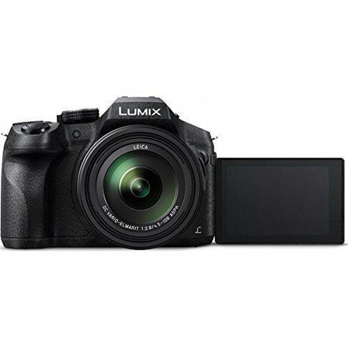 Panasonic DMC-FZ300K LUMIX FZ300 4K 24X F2.8 Long Zoom Digital Camera (Black) + Dual Battery Accessory Bundle