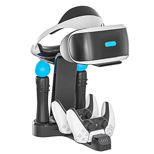 Skywin VR Charging Stand - PSVR Charging Stand to Showcase, Display, and Charge your PS5 VR (PS5 Controller)