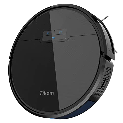 Robot Vacuum and Mop, Tikom G8000 Robot Vacuum Cleaner, 2700Pa Strong Suction, Self-Charging, Good for Pet Hair, Hard Floors, Black