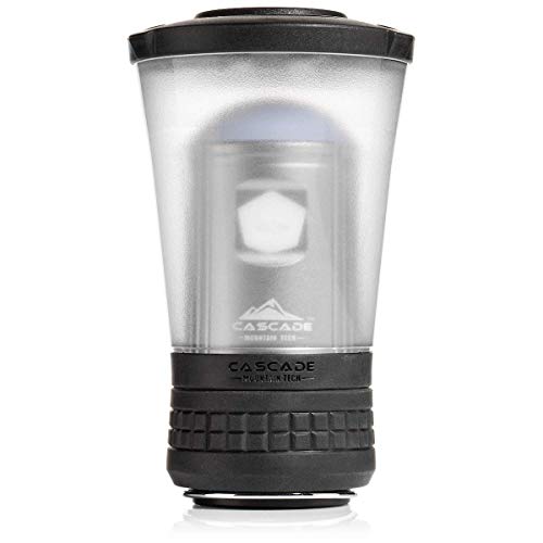 Cascade Mountain Tech Compact Collapsible LED Lantern [3Pk], Black