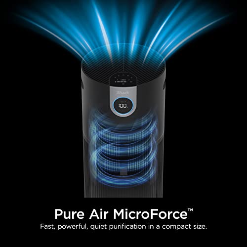 Shark HP202 Air Purifier MAX with NanoSeal HEPA, Cleansense IQ, Antimicrobial & Odor Lock, Cleans up to 1200 Sq. Ft. and 99.98% of particles, dust, allergens, smoke, 0.1–0.2 microns, Grey