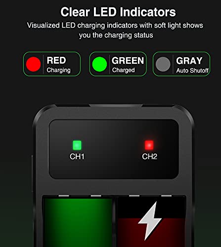 Rechargeable Battery Pack for Xbox One/Xbox Series X|S, Controller Battery Pack for Xbox Series X|S/Xbox One/Xbox One S/Xbox One X/One Elite Controller w/ 2x2550mAh Xbox Controller Battery Pack Green