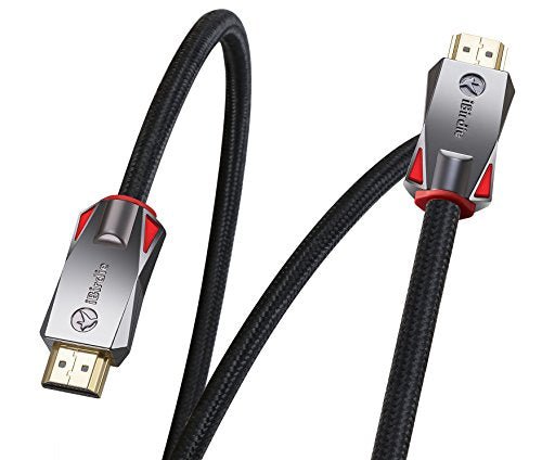 4K HDR HDMI Cable 8 Feet, 18Gbps 4K 120Hz, 4K 60Hz(4:4:4 HDR10 ARC HDCP 2.2) 1440p 144hHz High Speed Ultra HD Bi-Directional Cord 26AWG Compatible with Apple-TV Ps4 Xbox One