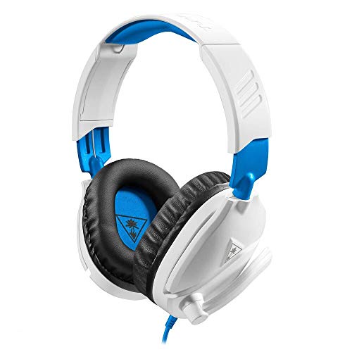 Turtle Beach Recon 70 PlayStation Gaming Headset for PS5, PS4, Xbox Series X, Xbox Series S, Xbox One, Nintendo Switch, Mobile, & PC with 3.5mm - Flip-to-Mute Mic, 40mm Speakers, 3D Audio – White