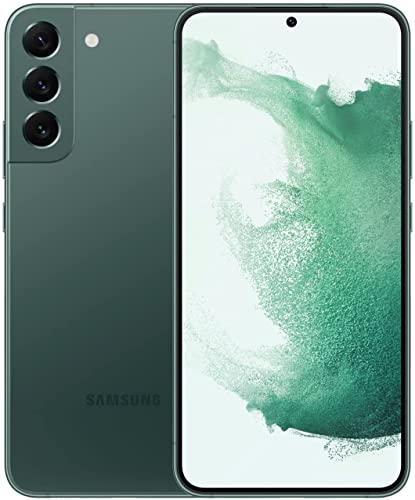 Samsung Galaxy S22+ Plus Smartphone Protective Bundle | with SETPOT Tempered Glass HD Screen Protector| Factory Unlocked Android International Version, 8K Video, No Warranty (256 GB, Green)