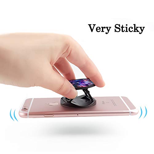 Ufbara Phone Finger Expanding Stand Holder Kickstand Hand Grip Widely Compatible with Almost All Phones Cases (Galaxy Pattern)