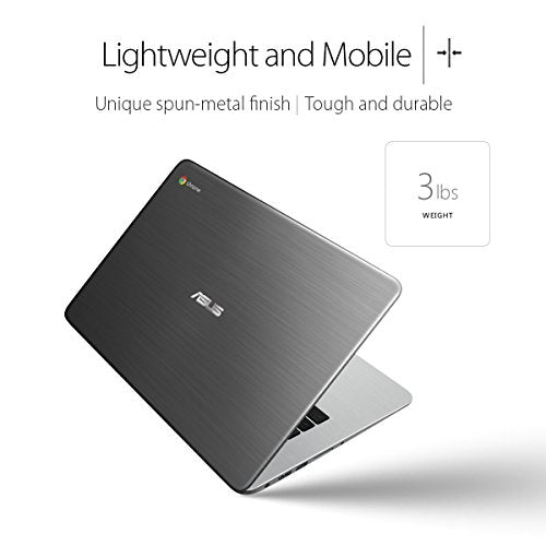 ASUS Chromebook C301SA 13.3 Inch (Intel Quad-Core Celeron, 4GB, 64GB eMMC, Metallic Grey)