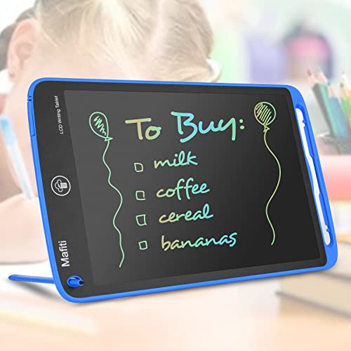 LCD Writing Tablet 10 Inch Colorful Screen Electronic Writing Drawing Pads Doodle Board for Kids Boys Girls Blue