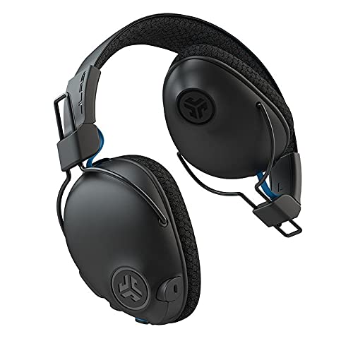 JLab Play Pro Gaming Wireless Headset | 60+ Hour Bluetooth 5 Playtime 60ms Super-Low Latency for Mobile Gameplay | Retractable Boom Mic | AUX Gaming Cord Compatible with Gaming Consoles